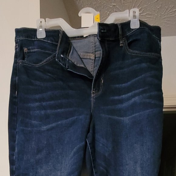 Denim - 2 pairs of dark denim cropped flare jeans